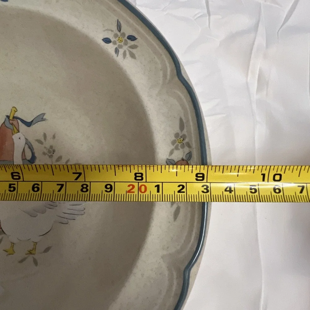 Vtg International Marmalade Geese Serving Bowl 9